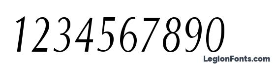 OptaneCompact Italic Font, Number Fonts