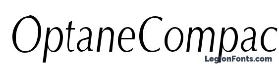 OptaneCompact Italic font, free OptaneCompact Italic font, preview OptaneCompact Italic font