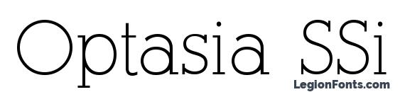 Optasia SSi font, free Optasia SSi font, preview Optasia SSi font