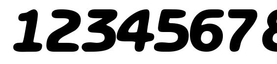 Optasiassk bold italic Font, Number Fonts