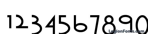 Opticon One1 Font, Number Fonts