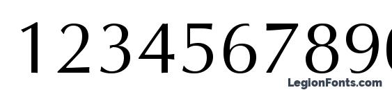 Optima normal Font, Number Fonts