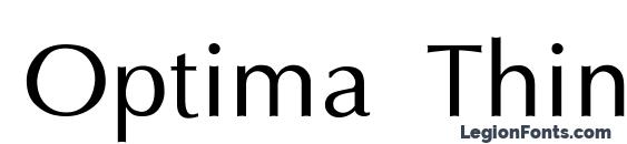 Optima Thin font, free Optima Thin font, preview Optima Thin font
