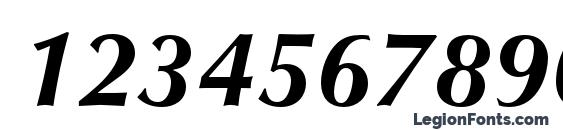 OptimaLTStd BoldItalic Font, Number Fonts