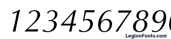 OptimaLTStd Italic Font, Number Fonts