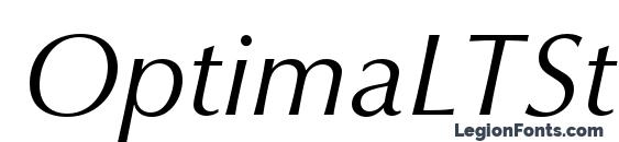 OptimaLTStd Italic Font
