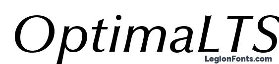 OptimaLTStd MediumItalic Font