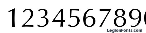 Optimum Roman Font, Number Fonts