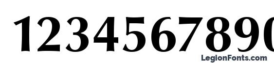 Opus Bold Font, Number Fonts