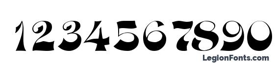 Opus oblique Font, Number Fonts