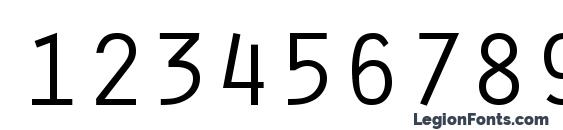 Oracle Regular Font, Number Fonts