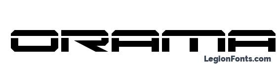 Oramac Laser Font