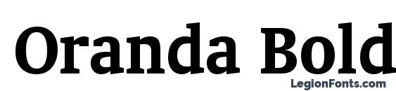 Oranda Bold BT font, free Oranda Bold BT font, preview Oranda Bold BT font