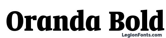 Oranda Bold Condensed BT font, free Oranda Bold Condensed BT font, preview Oranda Bold Condensed BT font