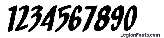Orange Fizz Italic Font, Number Fonts