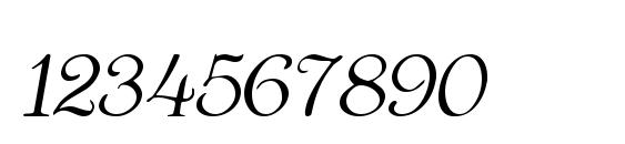 Orange oblique Font, Number Fonts