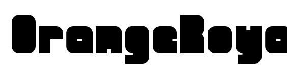 OrangeRoyale ClosedRegular Font