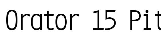 Orator 15 Pitch BT font, free Orator 15 Pitch BT font, preview Orator 15 Pitch BT font