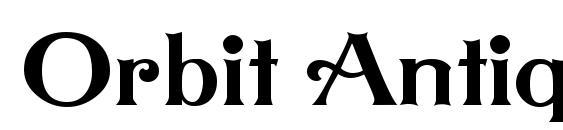 Orbit Antique font, free Orbit Antique font, preview Orbit Antique font