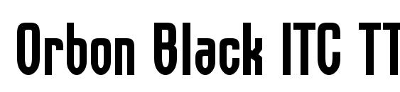 Orbon Black ITC TT Font