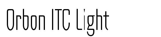 Orbon ITC Light Font