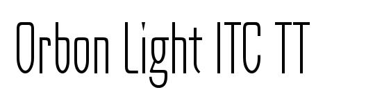 Orbon Light ITC TT font, free Orbon Light ITC TT font, preview Orbon Light ITC TT font