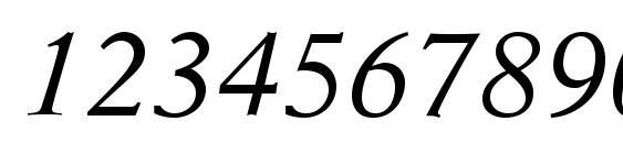Orchid SSi Italic Font, Number Fonts