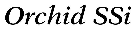 Шрифт Orchid SSi Semi Bold Italic, Все шрифты