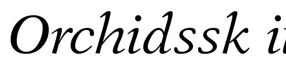 Orchidssk italic font, free Orchidssk italic font, preview Orchidssk italic font