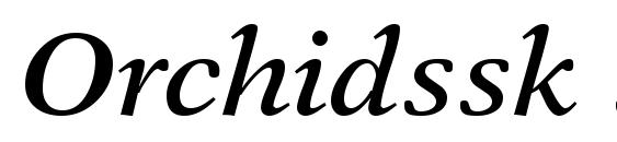 Orchidssk semibolditalic font, free Orchidssk semibolditalic font, preview Orchidssk semibolditalic font