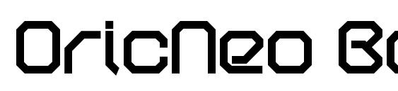 OricNeo Bold Font