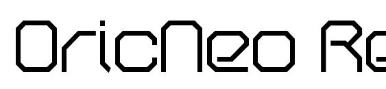 OricNeo Regular font, free OricNeo Regular font, preview OricNeo Regular font