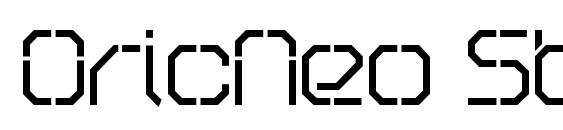 OricNeo Stencil font, free OricNeo Stencil font, preview OricNeo Stencil font