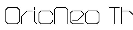 OricNeo Thin Font