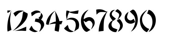 Orient Regular Font, Number Fonts