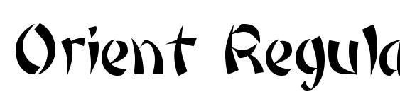 Orient Regular Font