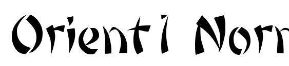 Orient1 Normal Font