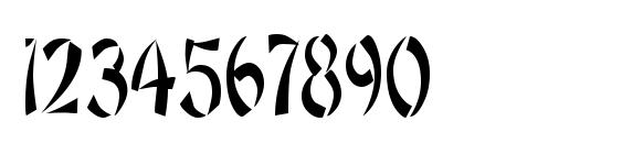 OrientNarrow Regular Font, Number Fonts