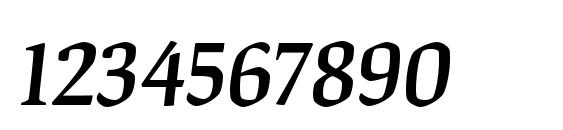 OrigamiStd MediumItalic Font, Number Fonts