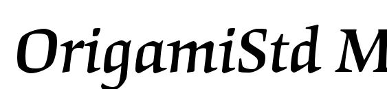 OrigamiStd MediumItalic Font