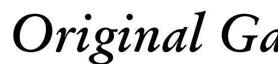Original Garamond Bold Italic BT Font
