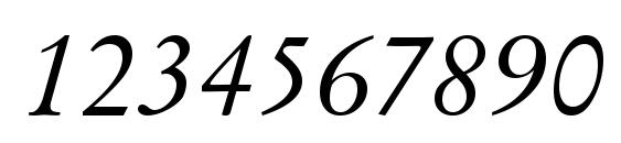 Original Garamond Italic BT Font, Number Fonts