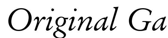 Original Garamond Italic BT Font