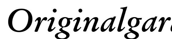 Originalgaramondcbt bolditalic Font