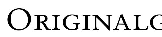 шрифт Originalgaramondsccbt, бесплатный шрифт Originalgaramondsccbt, предварительный просмотр шрифта Originalgaramondsccbt