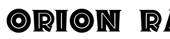 шрифт Orion Radio NF, бесплатный шрифт Orion Radio NF, предварительный просмотр шрифта Orion Radio NF