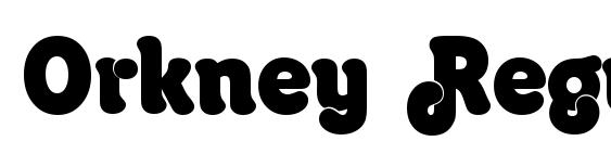 шрифт Orkney Regular, бесплатный шрифт Orkney Regular, предварительный просмотр шрифта Orkney Regular
