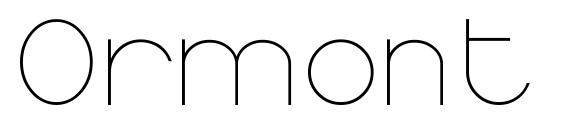 Ormont Light font, free Ormont Light font, preview Ormont Light font