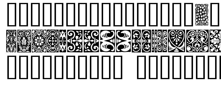 глифы шрифта Orna 3, символы шрифта Orna 3, символьная карта шрифта Orna 3, предварительный просмотр шрифта Orna 3, алфавит шрифта Orna 3, шрифт Orna 3