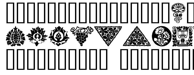 глифы шрифта Orna1, символы шрифта Orna1, символьная карта шрифта Orna1, предварительный просмотр шрифта Orna1, алфавит шрифта Orna1, шрифт Orna1